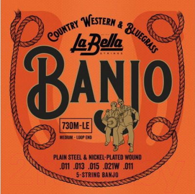 Струны для банджо La Bella 730M-LE