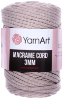 

Пряжа для вязания Yarnart, Macrame Cord 3мм 60% хлопок, 40 вискоза/полиэстер / 753