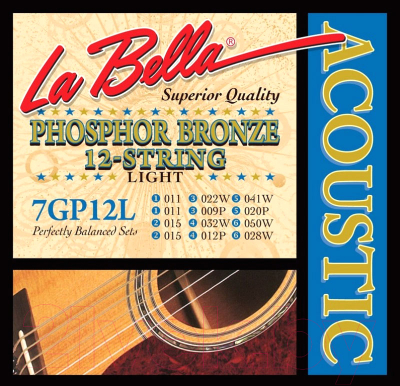 Струны для акустической гитары La Bella 7GP12L