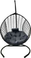 Кресло подвесное Craftmebelby Кокон Капля стандарт (графит/серый) - 