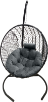 Кресло подвесное Craftmebelby Кокон Круглый стандарт (графит/серый) - 