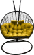 Кресло подвесное Craftmebelby Кокон Двойной (черный/желтый) - 