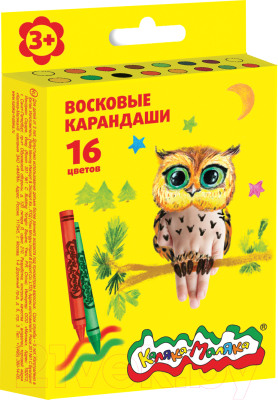 Изображение товара Восковые мелки Каляка-Маляка КВКМ16 (16цв)