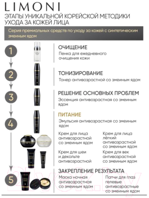 Крем для век Limoni Premium Syn-Ake Anti-Wrinkle Eye Cream  (25мл)