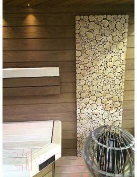 Изображение товара Панно для бани LK Из спилов можжевельника (70x70см)