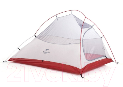 Палатка Naturehike Сloud up 2 20D NH17T001-T / 6927595730560 (серый/красный)