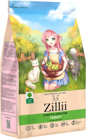 Сухой корм для кошек Zillii Sensitive Digestion Cat индейка / 5658123 (10кг) - 