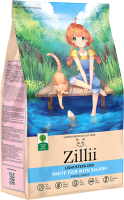 Сухой корм для кошек Zillii Light/Sterilized Cat белая рыба с лососем / 5658151 (2кг) - 