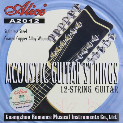 Струны для 12-струнной гитары Alice A2012