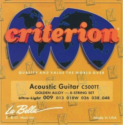 Струны для акустической гитары La Bella C500TT