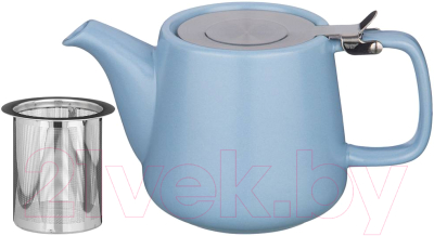 Заварочный чайник Bronco Velour / 470-375 (голубой)