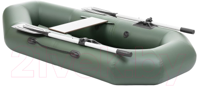 Надувная лодка Тонар Бриз 190 с веслами / 6852863 (зеленый)