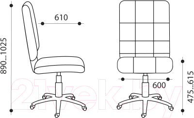 Кресло офисное Фабрикант Алекс (крафт 02-2 черный/PL 600)