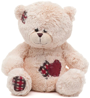 

Мягкая игрушка Maxitoys Luxury, Мишка Лука с заплатками и сердцем / TS-A6305-25A