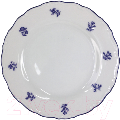 Тарелка закусочная (десертная) Thun 1794 Офелия Мелкие синие цветы / ОФЛ0011