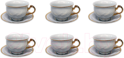 Набор для чая/кофе Thun 1794 Tulip Отводка золото / ТУЛ0026