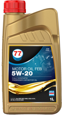 Моторное масло 77 Lubricants Motor Oil FEB 5W-20 / 707923 (1л)