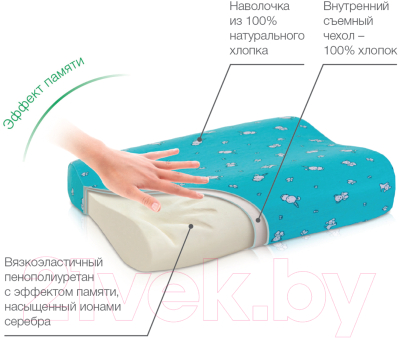 Подушка для малышей Trelax П28 PRIMA от 1.5 года до 3 лет