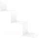 Полка Кортекс-мебель КМ 27 (белый) - 