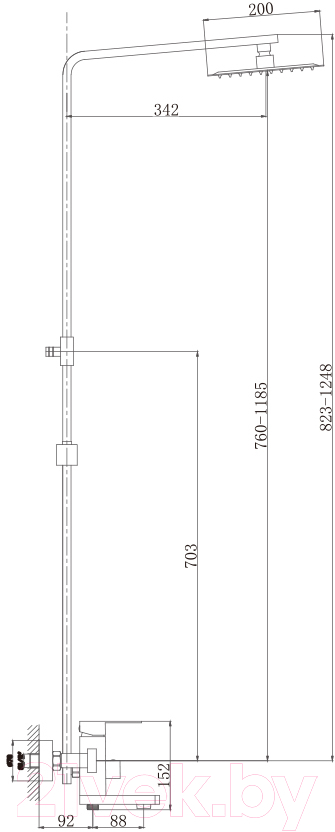 Душевая система Haiba HB24803-7