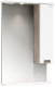 Шкаф с зеркалом для ванной Onika Харпер 52.01 / 205216 R (белый глянцевый) - 