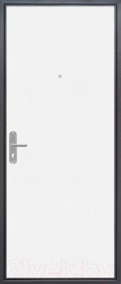 Входная дверь Гарда Стройгост 5 серебро/Беленый дуб (86x205, левая)