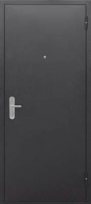 Входная дверь Гарда Стройгост 5 серебро/Беленый дуб (96x205, правая)