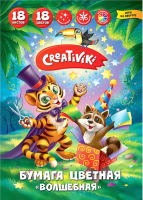 

Набор цветной бумаги Creativiki, Волшебная ЦБВ18Л18ЦКР