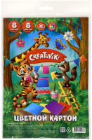 

Набор цветного картона Creativiki, КЦ8Л8ЦПКР