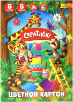 

Набор цветного картона Creativiki, КЦ8Л8ЦА5КР