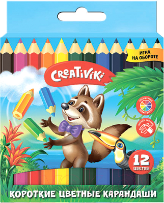 Набор цветных карандашей Creativiki КЦК12КР (12цв)