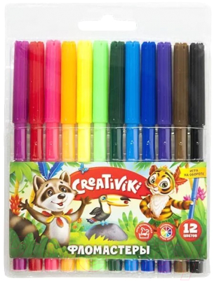 Изображение товара Фломастеры Creativiki ФЛВ12КР (12цв)