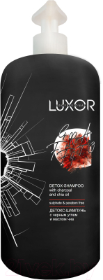 Шампунь для волос Luxor Professional Детокс С Черным углем и маслом Чиа (1л)