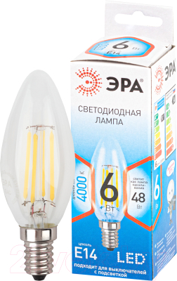 Лампа ЭРА F-LED B35-7W-840-E14 / Б0048379