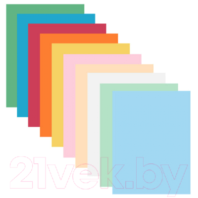 Набор цветной бумаги Brauberg Multicolor / 114209
