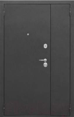 Входная дверь Гарда 7.5 серебро/белый ясень (120x205, левая)