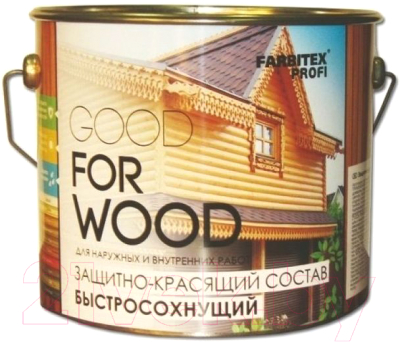 Защитно-декоративный состав Farbitex Profi Wood Быстросохнущий (9л, палисандр)