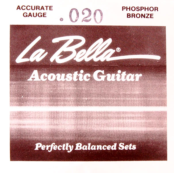 Струна для акустической гитары La Bella PW020
