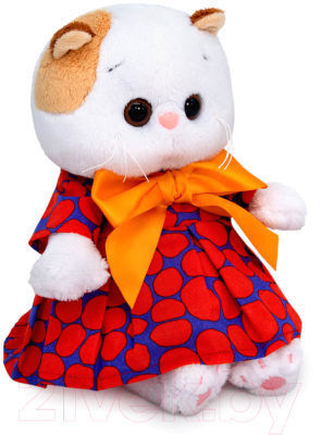 Мягкая игрушка Budi Basa Кошечка Ли-Ли Baby в платье с оранжевым бантом / LB-101