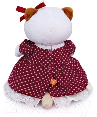 Мягкая игрушка Budi Basa Кошечка Ли-Ли в бордовом платье / LK24-103