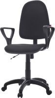 Кресло офисное Фабрикант Престиж+ (ТК-1 черный/О/PL 600) - 