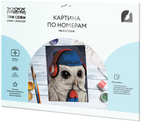 

Картина по номерам Три совы, Охота на мышь / КК_44034