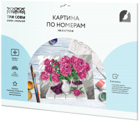 

Картина по номерам Три совы, Яркие пионы / КК_44061