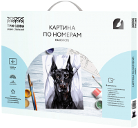 

Картина по номерам Три совы, Доберман / КХ_44170