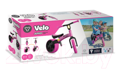 Изображение товара Беговел Yvolution Velo Junior / 101050 (розовый)