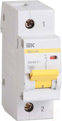 Выключатель автоматический IEK ВА 47-100 20А 1P 10кА С / MVA40-1-020-C