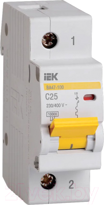 Выключатель автоматический IEK ВА 47-100 1п 25А С / MVA40-1-025-C