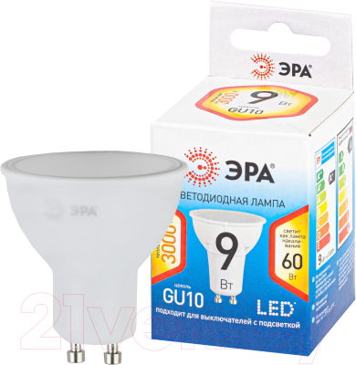 Лампа ЭРА LED MR16-10W-827-GU10 / Б0048376