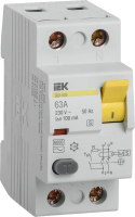 Устройство защитного отключения IEK ВД1-63 63А 100мА тип ACS 2п / MDV12-2-063-100 - 