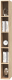 Полка MLK Сканди 1680 с перегородками (дуб бунратти) - 